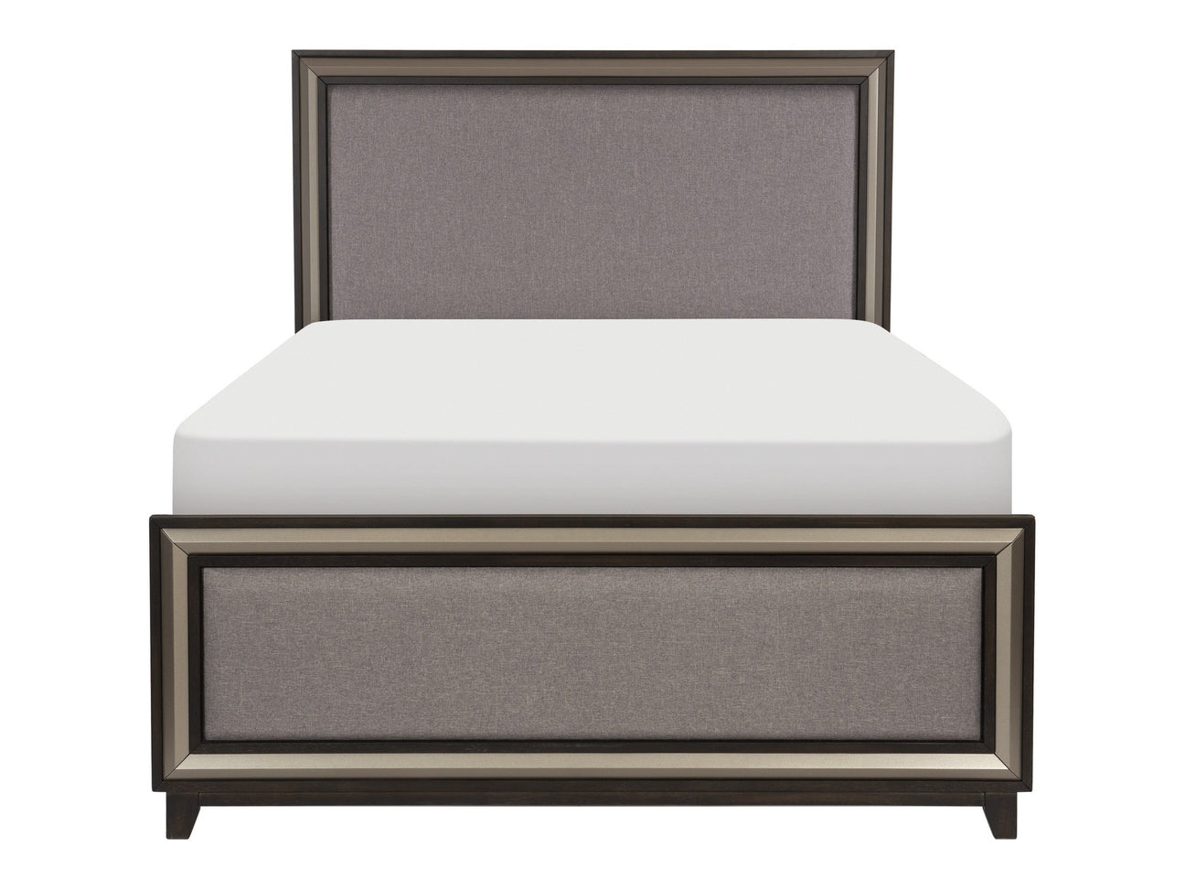 Grant Ebony/Silver Eastern King Bed - Ornate Home