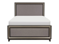 Grant Ebony/Silver Eastern King Bed - Ornate Home