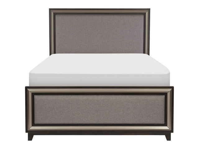 Grant Ebony/Silver Eastern King Bed - Ornate Home