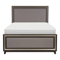 Grant Ebony/Silver Eastern King Bed - Ornate Home