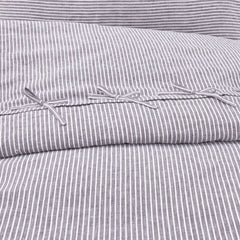 Grant Grey/White 5-Piece Duvet Set - Ornate Home