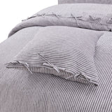 Grant Grey/White 5-Piece Duvet Set - Ornate Home