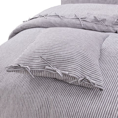 Grant Grey/White 5-Piece Duvet Set - Ornate Home