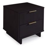Granville 2-Piece Standard Dresser and Nightstand Set in Black - Ornate Home
