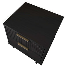 Granville 2-Piece Standard Dresser and Nightstand Set in Black - Ornate Home