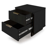 Granville 2-Piece Standard Dresser and Nightstand Set in Black - Ornate Home