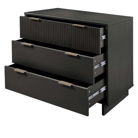 Granville 2-Piece Standard Dresser and Nightstand Set in Dark Grey - Ornate Home