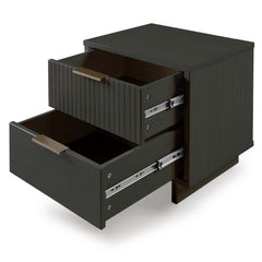 Granville 2-Piece Standard Dresser and Nightstand Set in Dark Grey - Ornate Home