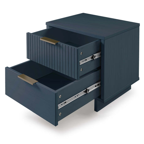 Granville 2-Piece Standard Dresser and Nightstand Set in Midnight Blue - Ornate Home