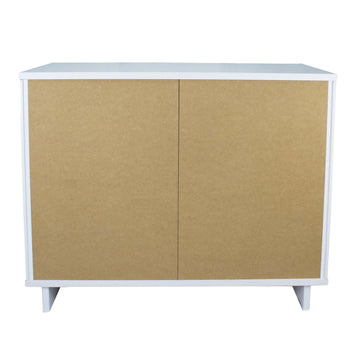 Granville 2-Piece Standard Dresser and Nightstand Set in White - Ornate Home