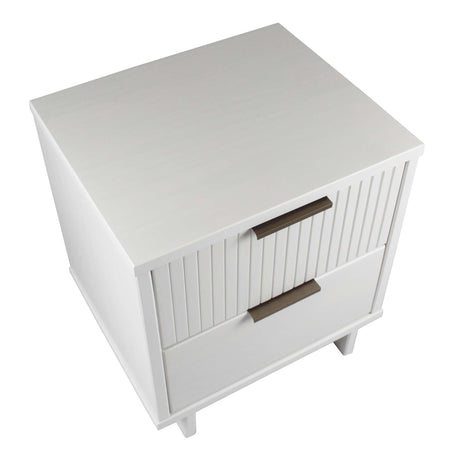 Granville 2-Piece Standard Dresser and Nightstand Set in White - Ornate Home