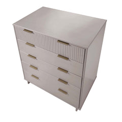 Granville 2-Piece Tall Chest and Double Dresser Set in Light Grey - Ornate Home
