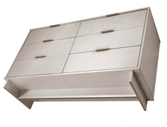 Granville 2-Piece Tall Chest and Double Dresser Set in Light Grey - Ornate Home