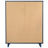 Granville 2-Piece Tall Chest and Double Dresser Set in Midnight Blue - Ornate Home