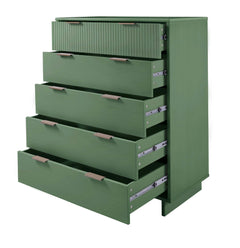 Granville 2-Piece Tall Chest and Double Dresser Set in Sage Green - Ornate Home