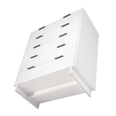 Granville 2-Piece Tall Chest and Double Dresser Set in White - Ornate Home