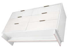 Granville 2-Piece Tall Chest and Double Dresser Set in White - Ornate Home