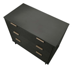 Granville 2-Piece Tall Chest and Standard Dresser Set in Dark Grey - Ornate Home