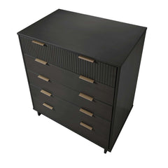 Granville 2-Piece Tall Chest and Standard Dresser Set in Dark Grey - Ornate Home