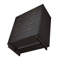 Granville 2-Piece Tall Chest and Standard Dresser Set in Dark Grey - Ornate Home
