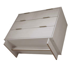 Granville 2-Piece Tall Chest and Standard Dresser Set in Light Grey - Ornate Home