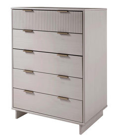 Granville 2-Piece Tall Chest and Standard Dresser Set in Light Grey - Ornate Home