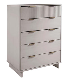 Granville 2-Piece Tall Chest and Standard Dresser Set in Light Grey - Ornate Home