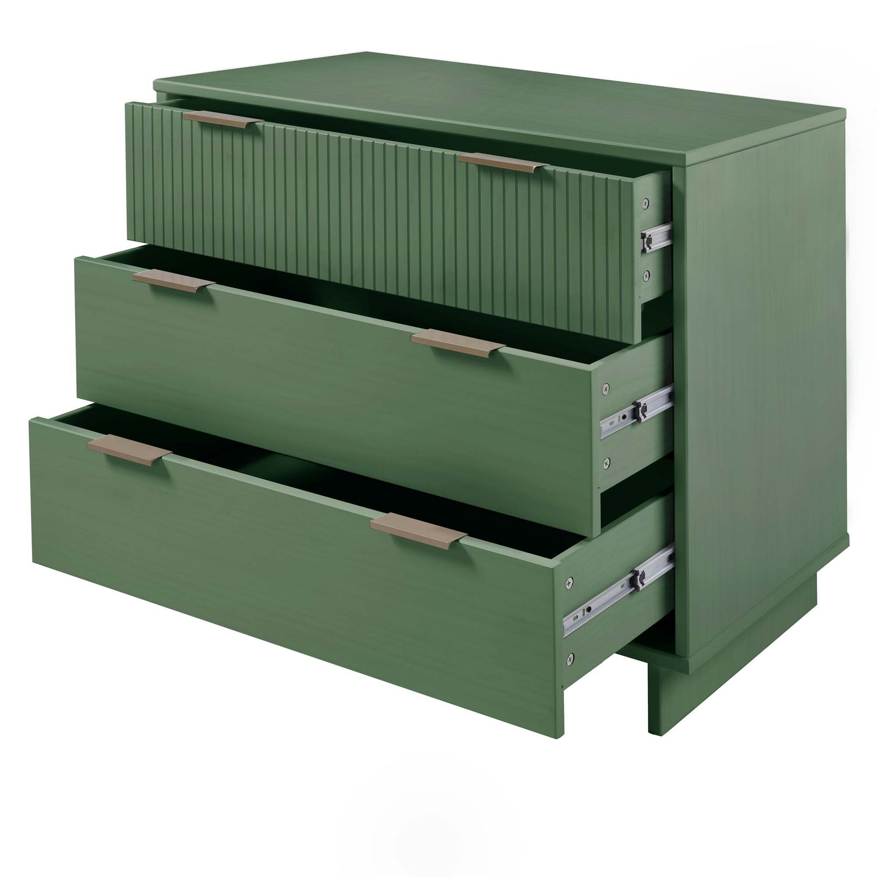Granville 2-Piece Tall Chest and Standard Dresser Set in Sage Green - Ornate Home