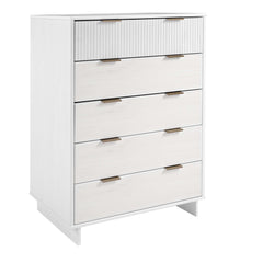 Granville 2-Piece Tall Chest and Standard Dresser Set in White - Ornate Home