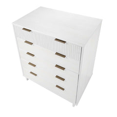 Granville 2-Piece Tall Chest and Standard Dresser Set in White - Ornate Home