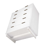 Granville 2-Piece Tall Chest and Standard Dresser Set in White - Ornate Home
