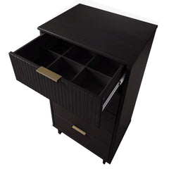Granville 2-Piece Tall Narrow and Standard Dresser Set in Black - Ornate Home