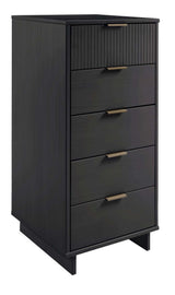 Granville 2-Piece Tall Narrow and Standard Dresser Set in Dark Grey - Ornate Home