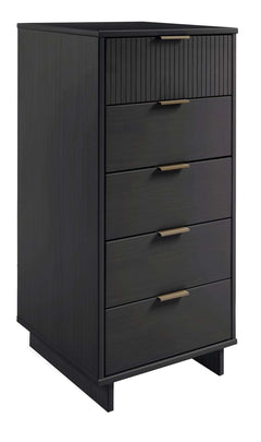 Granville 2-Piece Tall Narrow and Standard Dresser Set in Dark Grey - Ornate Home