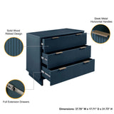 Granville 2-Piece Tall Narrow and Standard Dresser Set in Midnight Blue - Ornate Home