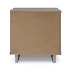 Granville 3-Piece Standard Dresser, Tall Narrow Chest and Nightstand Set in Light Grey - Ornate Home