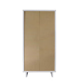 Granville 3-Piece Standard Dresser, Tall Narrow Chest and Nightstand Set in White - Ornate Home