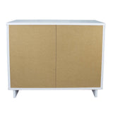 Granville 3-Piece Standard Dresser, Tall Narrow Chest and Nightstand Set in White - Ornate Home