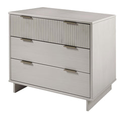 Granville 3-Piece Tall Narrow Chest, Double Dresser Set and Standard Dresser Set in Light Grey - Ornate Home