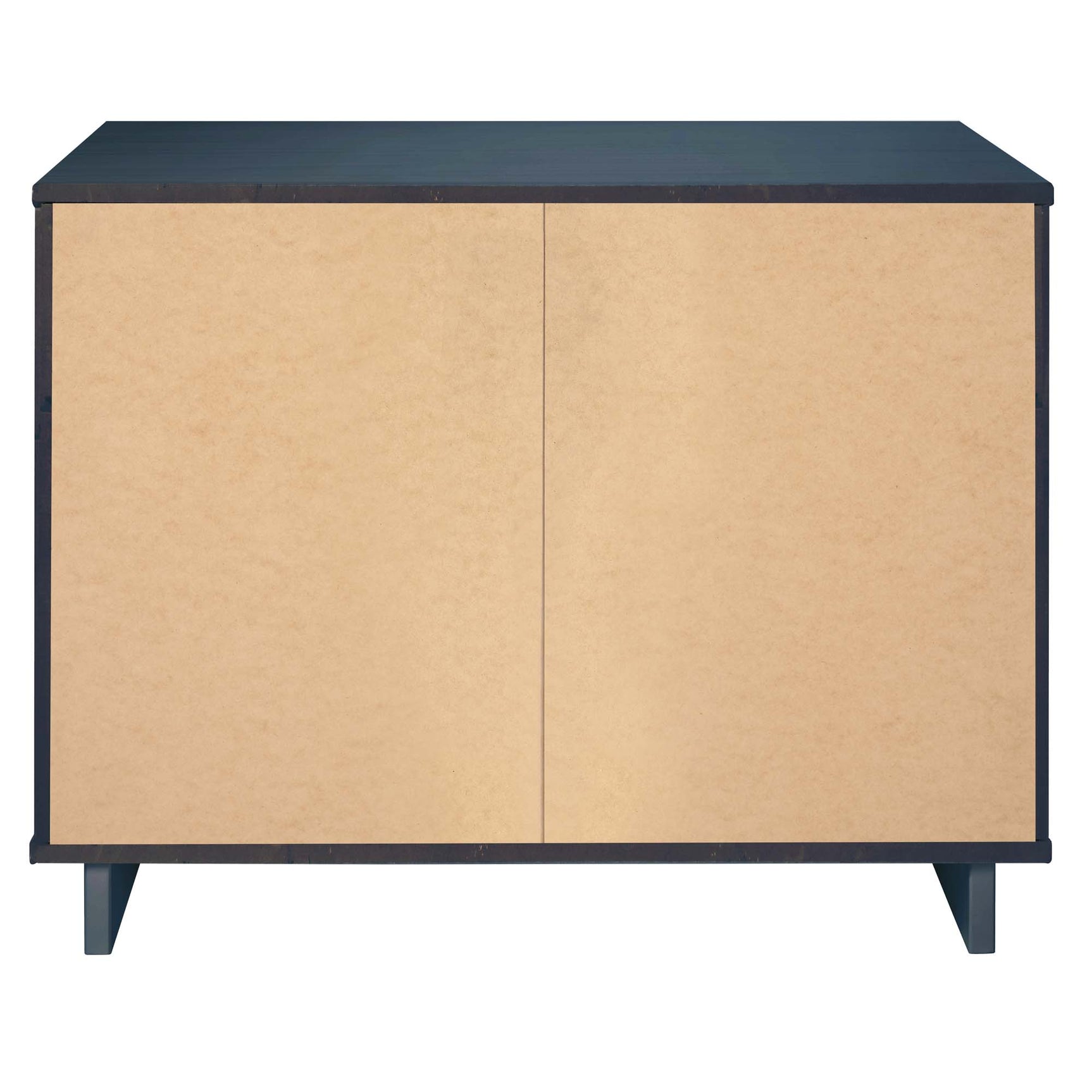 Granville 3-Piece Tall Narrow Chest, Double Dresser Set and Standard Dresser Set in Midnight Blue - Ornate Home