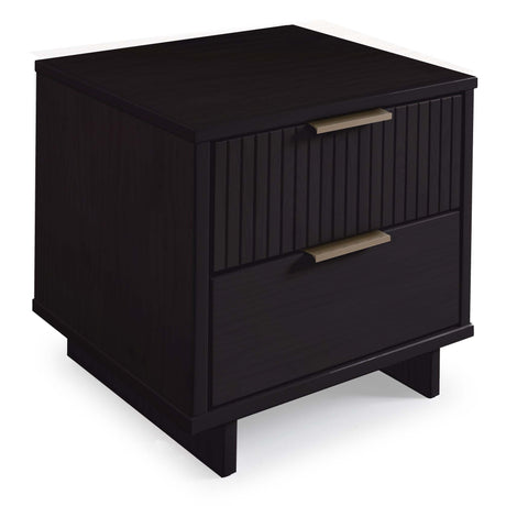 Granville 3-Piece Tall Narrow Chest, Double Dresser and Nightstand Set in Black - Ornate Home