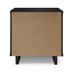 Granville 3-Piece Tall Narrow Chest, Double Dresser and Nightstand Set in Black - Ornate Home