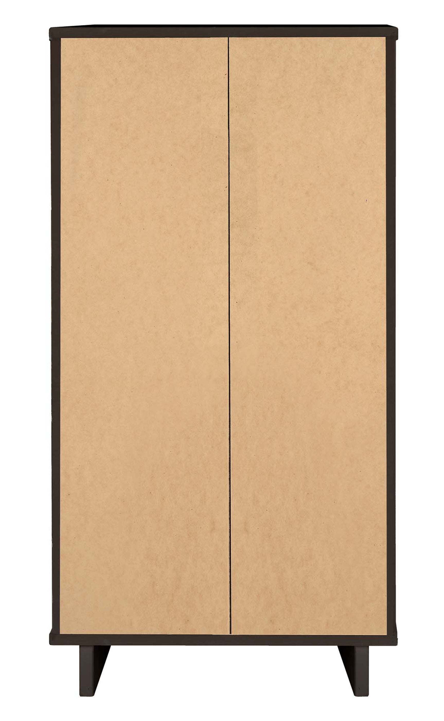 Granville 3-Piece Tall Narrow Chest, Double Dresser and Nightstand Set in Dark Grey - Ornate Home