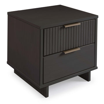 Granville 3-Piece Tall Narrow Chest, Double Dresser and Nightstand Set in Dark Grey - Ornate Home