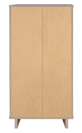 Granville 3-Piece Tall Narrow Chest, Double Dresser and Nightstand Set in Light Grey - Ornate Home