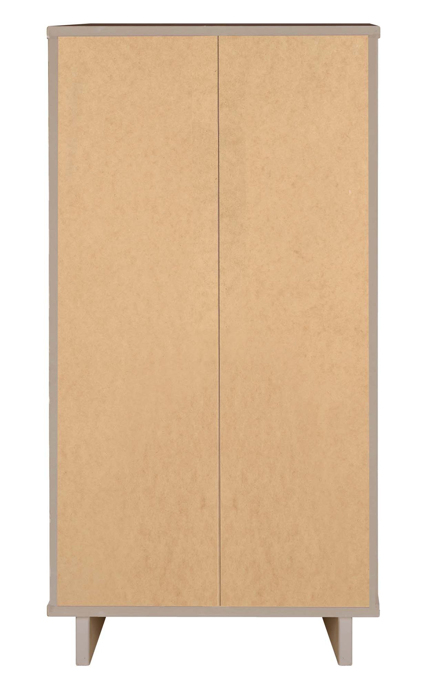 Granville 3-Piece Tall Narrow Chest, Double Dresser and Nightstand Set in Light Grey - Ornate Home