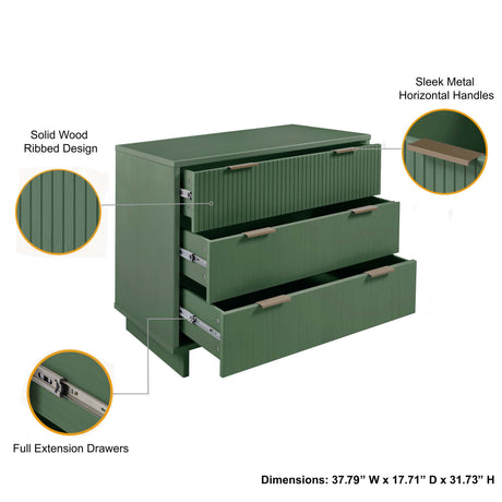 Granville 38.18 Standard Dresser in Sage Green - Ornate Home