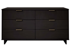 Granville 55.07 Double Wide Dresser in Black - Ornate Home