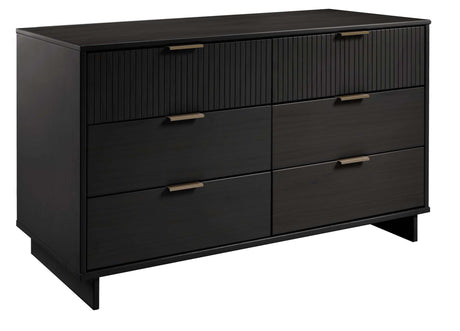 Granville 55.07 Double Wide Dresser in Black - Ornate Home