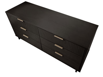 Granville 55.07 Double Wide Dresser in Black - Ornate Home